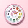 14 Inch Kids Colorful Cartoon Plastic Wall Clock for Educational Learning Time