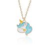 18 Models Cartoon Cute Unicorn Horse Pendant Necklace