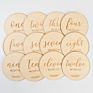24 Double Sided Unique Designs Bonus Birth Announcement Sign Wooden Baby Monthly Cards