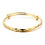 24K Gold Color Dubai Adjustable Gold Bangles for Women Men Gold Color Ethiopian Bracelets African Bangles Bracelets Jewelry