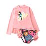 2 Piece Suit Sun Protection Rash Guard Set Girl Beach Long Sleeve Swim Shirt Shorts Set Kids Swimsuit