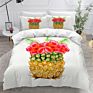 3D Bedding Set Yellow Pineapple Bed Sheets Set Single Double