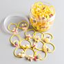 40Pcs/Box Children's Cartoon Head Rope Baby Does Not Hurt Hair Small Rubber Band Hair Loop Girls High Elastic Colored Head Rope