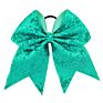 8 Inch Girls Cheerleading Hair Bow Elastic Sequin Grosgrain Ribbon Hair Bands Kids Children Hairwear Women Hair Accessories