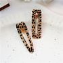 Acrylic Leopard-Print/Zebra-Print Hair Clips Set Simple Geometric Duck Bill Hairpins Hair Accessory for Women Girls Accessories