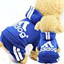 Adidog Dog Hoodies Pet Dog Sweater 4 Legs Jumpsuit Warm Sweat Shirt Cotton Jacket Coat for Small Pets