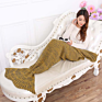 Adult Super Soft All Seasons Sleeping Knitted Blankets Mermaid Tail Mermaid Blanket