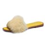 Anmai Stylish Slides House Flat Furry Slippers Women Casual Slippers for Women