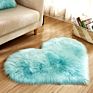Area Faux Fur Bedroom Hairy Rug Dining Room 25# Fluffy Heart Shaped Anti-Skid Soft Fabric Love Shaggy Floor Mat Carpet Room