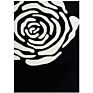 Area Rug Geometric Trellis Rugs Diamond Black White and Modern Carpet Runner Rug