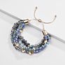 Arrivals Designs Crystal Glass Beads Alloy Stone Adjustable Temperamental Bracelet String