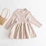 Autumn Girls Solid Knitted Sweater Baby Girls Dresses for Party Wedding Baby Girl Knit Clothes Sell