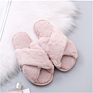 Autumn House Shoes Women Home Slippers Warm Faux Fur Ladies Cross Soft Plush Furry Female Open Toe Shoes