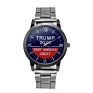 B1710 President Donald Trump Keep America Great Men Watch Business Stainless Steel Belt Quartz Wristwatch Trump Watch
