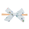 Baby Headbands Floral Printing Toddler Skinny Nylon Hairband Headband Bow Girls Traceless Hair Accessories Newborn Head Band