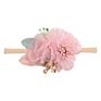 Baby Nylon Artificial Floral Hairband Soft Head Bands Artificial Flower Newborn Kids Hair Accessories for Baby