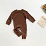 Baby Romper Newborn Clothes Cute Quantity Autumn Cotton Unisex Stripe Style Snap Button Romper