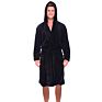 Bath Robe Cotton Soft Plain Black Coral Fleece Men's Robe Pajamas Autumn and Bathrobe Male plus Size and Grow a Bathrobe