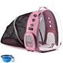 Beikott Transparent Space Capsule Travel Backpack Back Expandable Pet Carrier Backpack Bag for Small Cats Dogs and Birds Pets