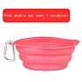 Binaural Food Travel Collapsible Dog Bowl Fast Delivery