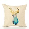 Bohemian Cartoon Animal Pattern Linen Cushion Cover Sofa Festival Pillow Cover Supports Pattern