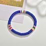 Bohemian Polymer Clay Tiny Bead Beach Anklet Handmade Adjustable Colorful Bracelet Vinyl Disc Anklet for Women