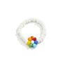 Boho Glass Seed Beads Woven Daisy Rings , 7Cm Rainbow Friendship Charm Flower Beaded Daisy Rings
