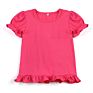 Boutique Kids Clothes T Shirt Cotton Blank White Color Ruffle Sleeve Top Baby Girls Shirts