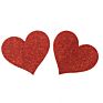 Brassiere Women Disposable Breast Sticker Covers Nipples Adhesive Girl Boob Pasties Red Glitter Heart Shape Bling Nipple Pasties