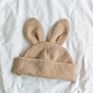 Bunny Ear Knitted Hat Lovely Unisex Rabbit Ear Windproof Knitted Hat for Season