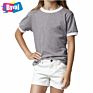 Byval Boys and Girls 100% Cotton Kids Short-Sleeves Soft Comfortable Wholesales Price Unisex Ringer Tees
