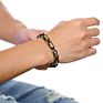 Byzantine Chain Bracelet Stainless Steel Link 18K Gold Silver Black Hip Hop Bracelet for Men Gentlemen