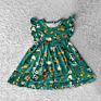 Casual Dress Girl Ruffle Dress Cow Farm Printed Baby Girl Dresses