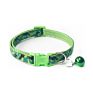 Cats Dog Collar with Bell Camo Camouflage Print Neck Strap Polyester Adjustable Buckle Kitten Puppy Pet Leash Animal Accessories