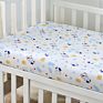 C'dear 100% Cotton Bassinet Sheet Baby Bedding Organic Cotton Muslin Fitted Cot Sheet,Cotton/Spandex Fitted Crib Sheet