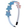 Children Glitter Star Hair Hoop Scallion Powder Star Plastic Headband