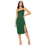 Classic Pink Green Golden Purple Long Slip Dress V-Neck Woman Girls Ladies Elegant Cool Soft Maxi Slip Dress