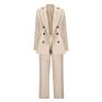 Classy Trending Women's Tuxedo Suits Pants Ladies Fashionable Female Slim Double Breasted Tuxedos 2 Pieces Sets