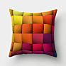 Colorful Crayon Sense Ripple Vortex Colorful Creative Cushion Peach Skin Pillowcase