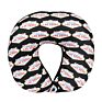 Comfortable Polyester+Spandex U Shape Memory Foam Pillow Adults Travel Neck Pillow