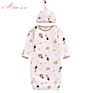 Cotton Jersey Newborn Sleeping Bag 0-6M Baby Safe Sleep Sack Knotted Baby Gown Unisex Newborn Baby Sleeping Bag