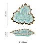 Creative Unique Maple Leaf Shape Salad Fruit Dessert Plate Ceramic Serving Plate For