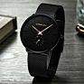 Crrju 2150 Men Original Stainless Steel Mesh Strap Simple Quartz Analog Charm Wrist Watches