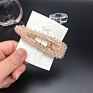 Crystal Crushed Stone Hair Clips with Pearls Rhinestone Bobby Pins Hair Accessories for Lady Girls