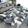 Crystal Pile 3D Printed Carpet anti Slip 100% Polyester Carpet for Living Room Bedroom Floor Mat