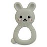 Customized Logo Bpa Free Food Grade Natural Rabbit Silicone Baby Teether Ring