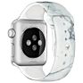 Customized Tie Dye Printed Smart Rubber Strap Flower Stripe Leopard Print Silicone Watch Band Strap for Apple Iwatch Se 6