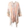 D12226 Style Loose Casual Stripe Print Tassels Cardigan Ladies Sweater Tops Knitted Jacket