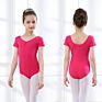 Dance Dress Children Girls Short Sleeve Ballet One-Piece Training Dancewear