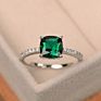 Desgin Ring Big Square Sky Blue Stone Rings for Women Jewelry Wedding Engagement Gift Inlaid Stone Rings